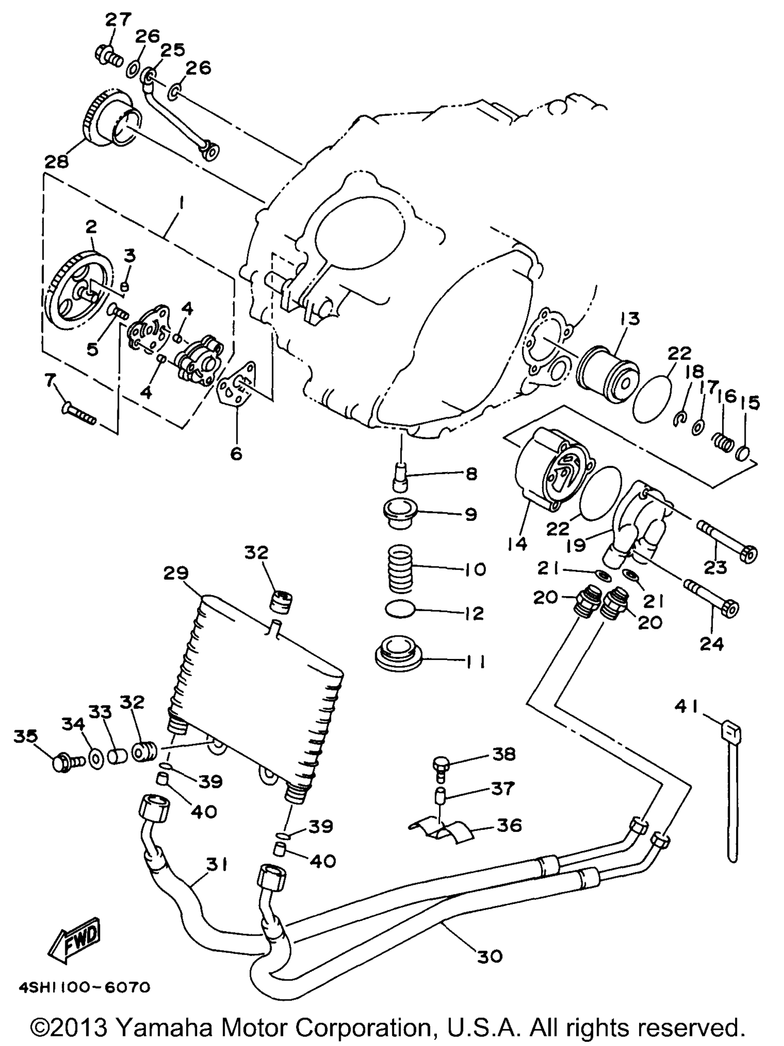 Схема узла Масляные Насосы