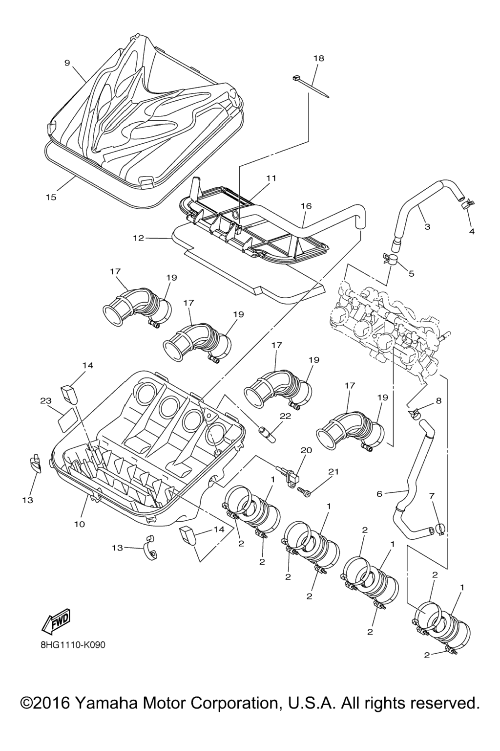 Схема узла Впуск