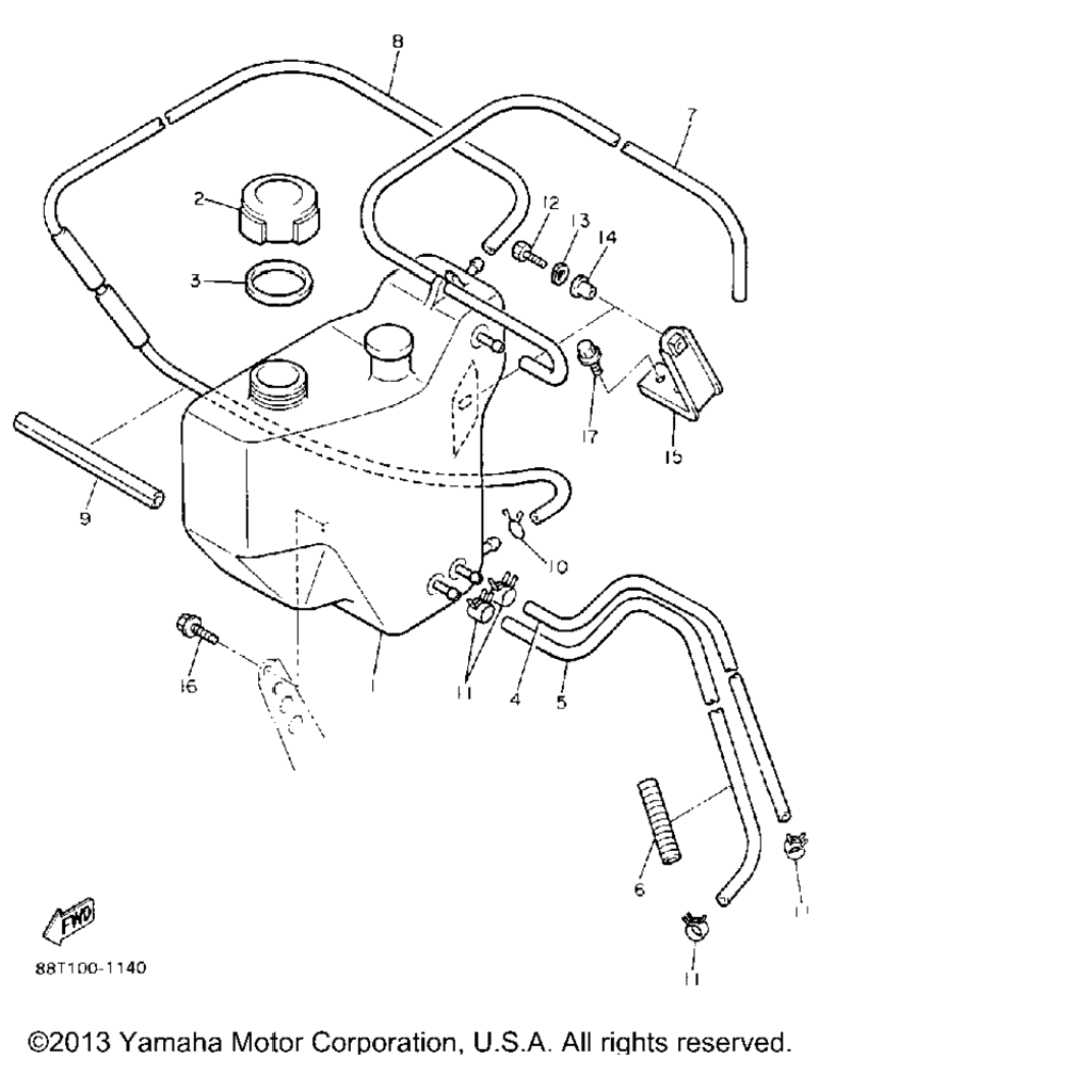 Схема узла Бак Для Масла