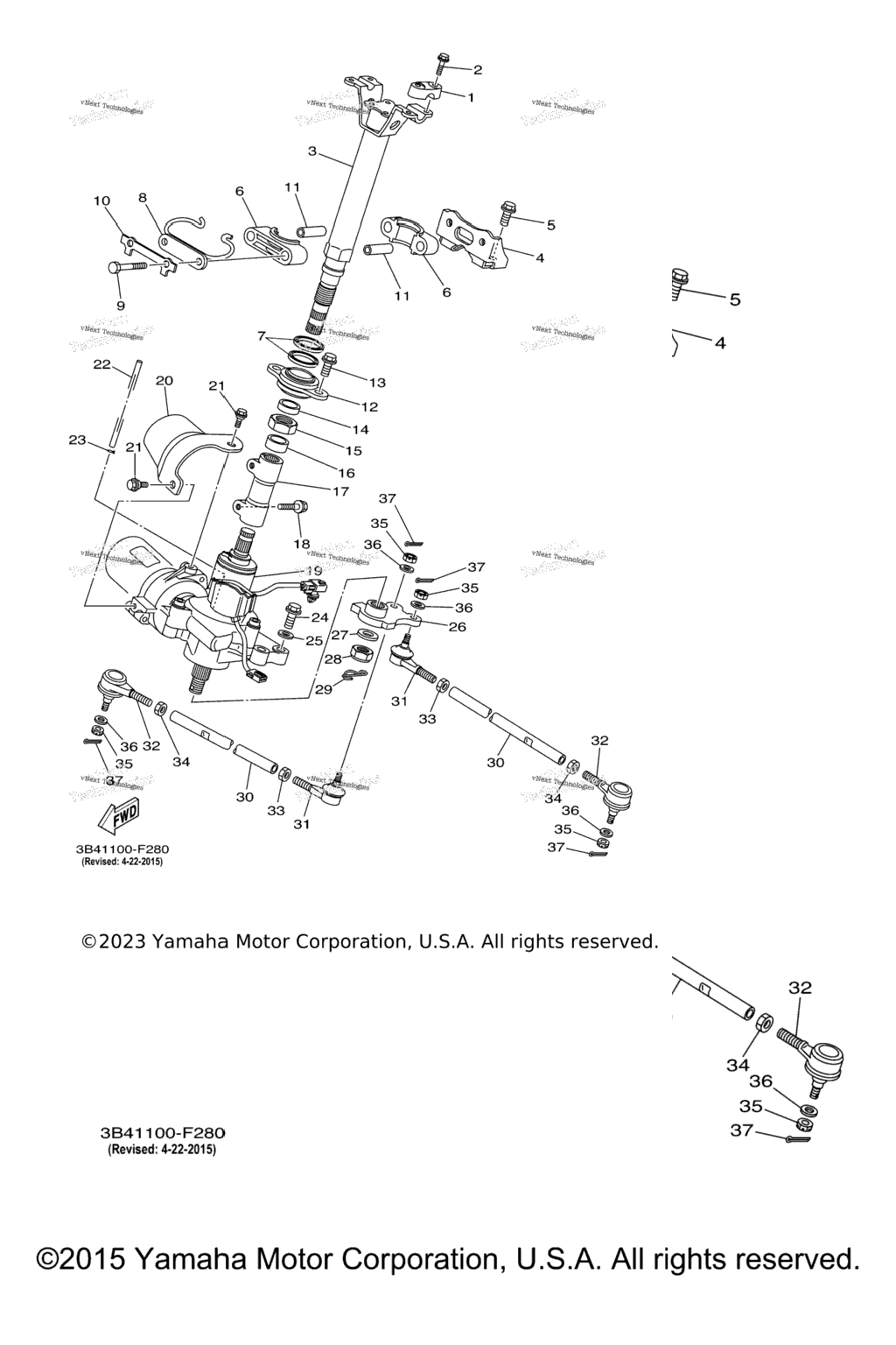 Схема узла Рулевая Система