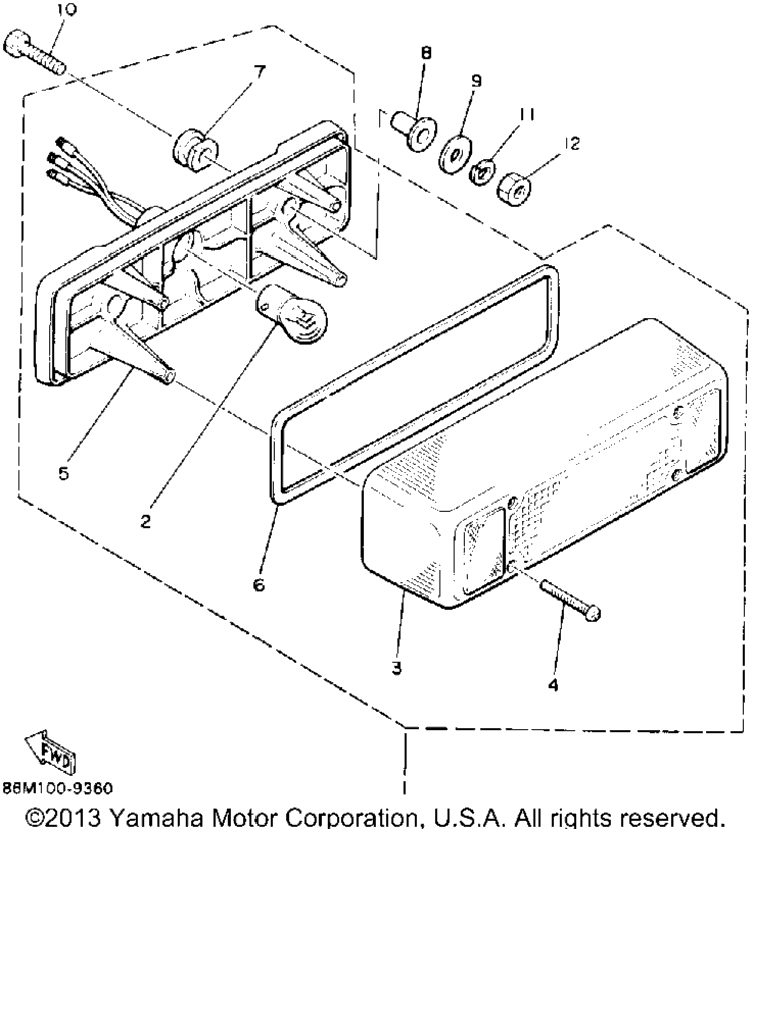 Схема узла Задние Фонари
