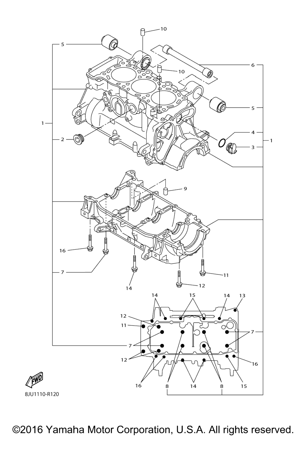 Схема узла Корпус Двигателя