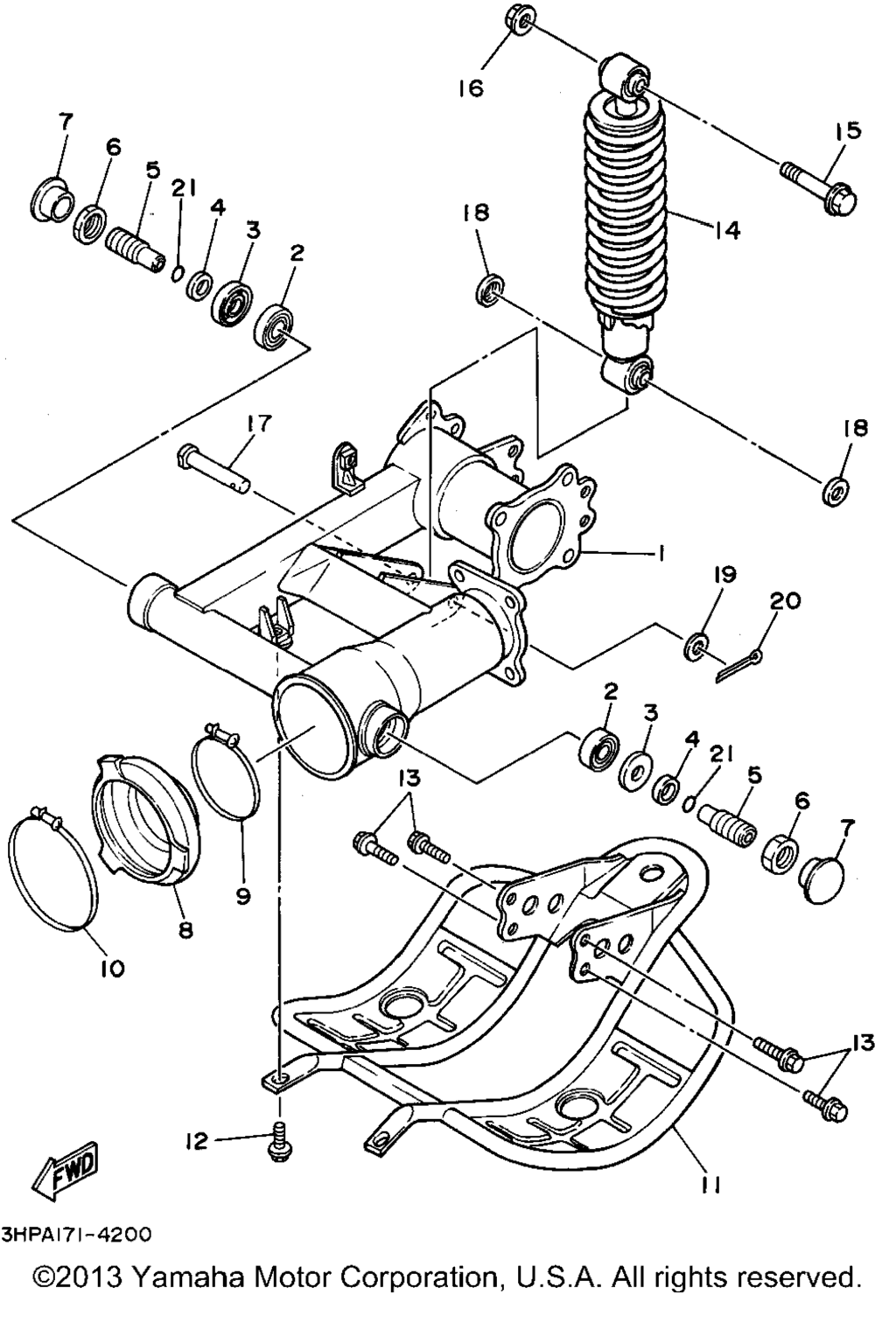 Схема узла Задняя Рука - Подвеска