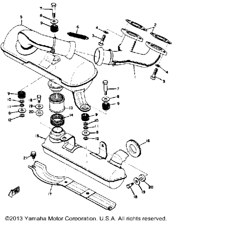 Схема узла Выхлопные Системы