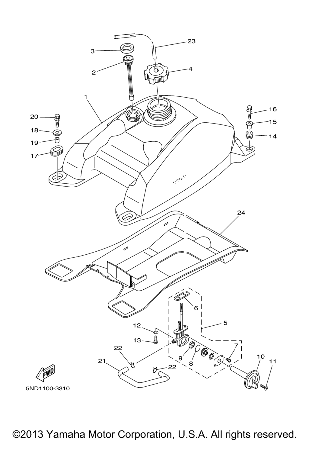 Схема узла Топливные Баки