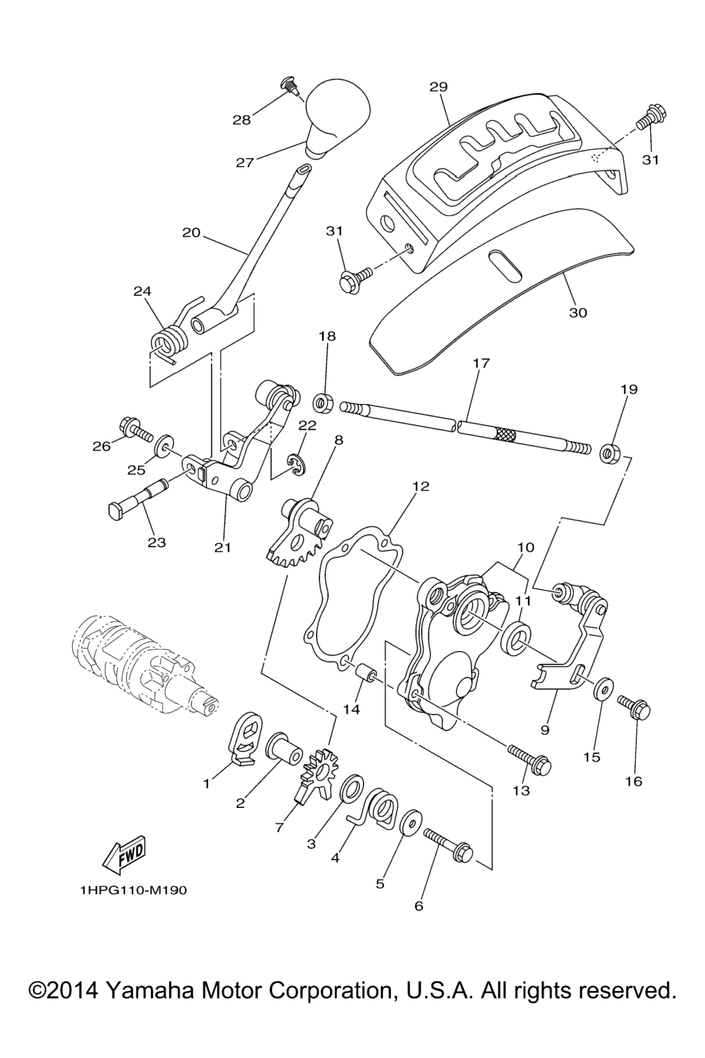 Схема узла Вал Переключения