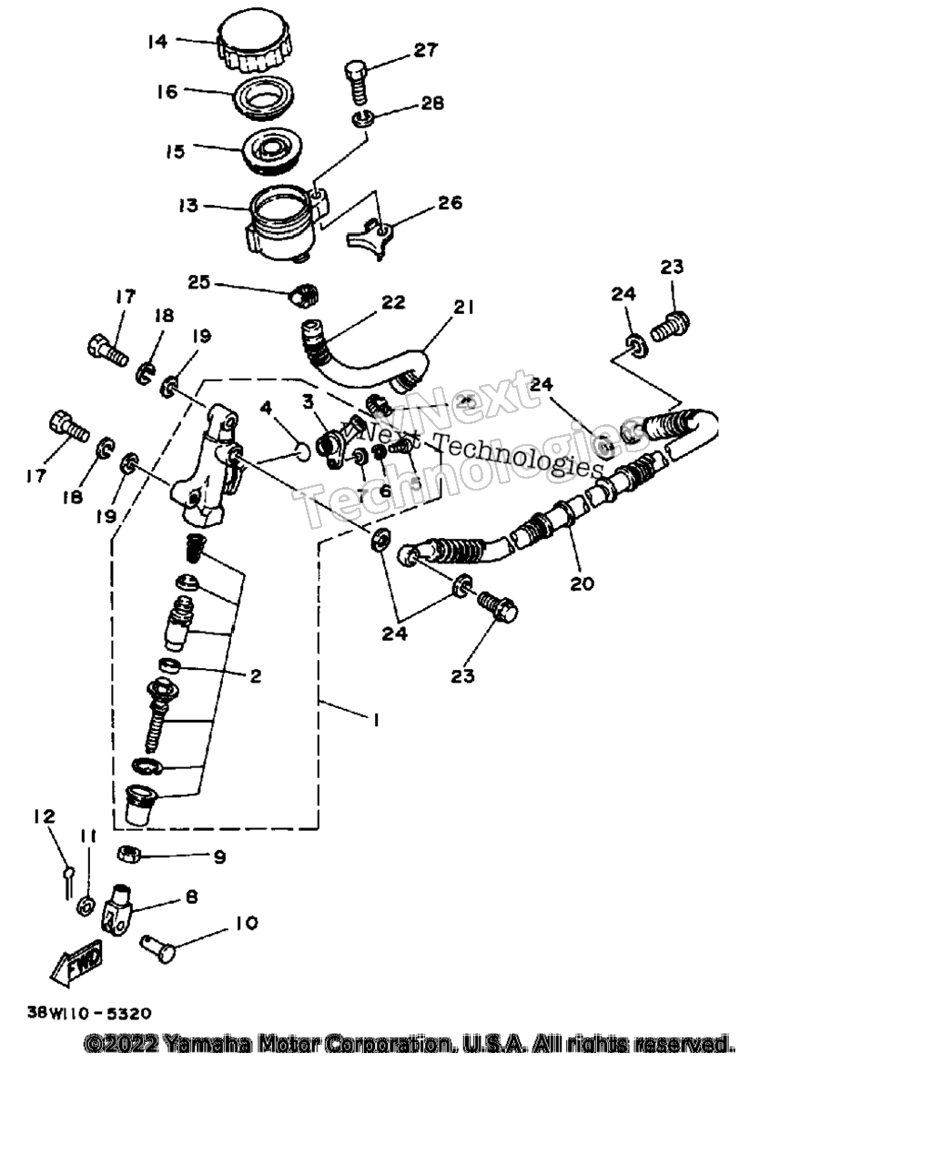 Схема узла Задний Главный Цилиндр