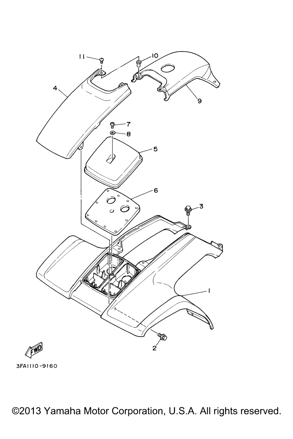 Схема узла Передний Крыло