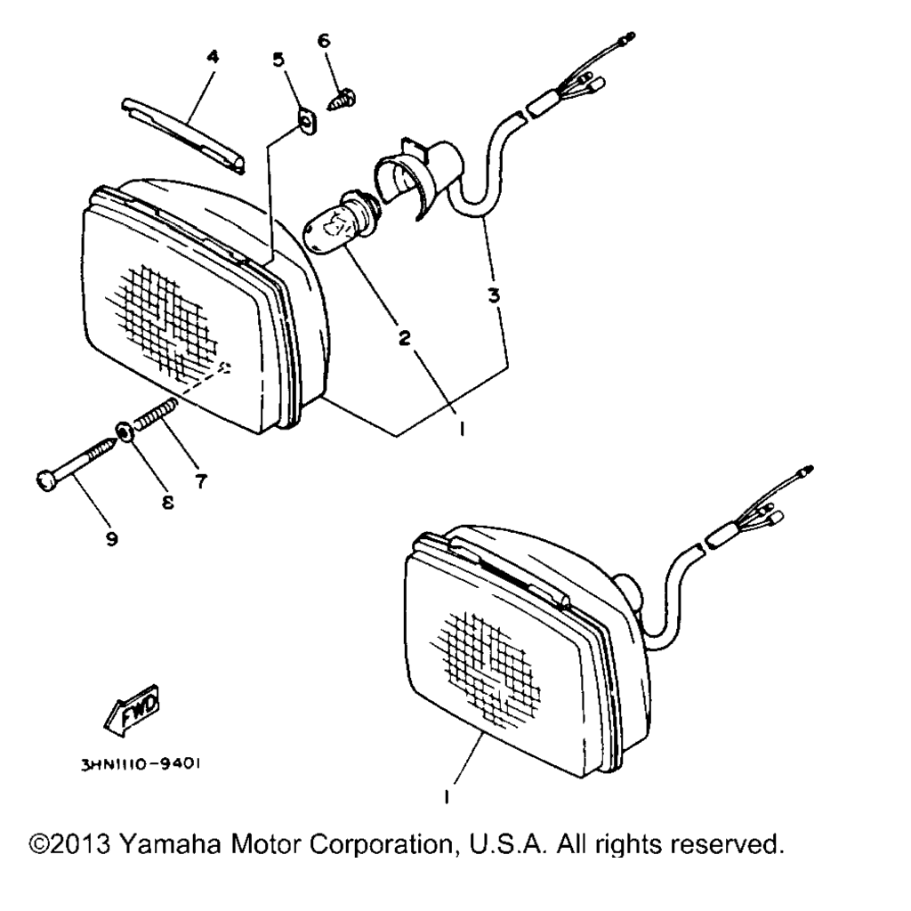 Схема узла Фары