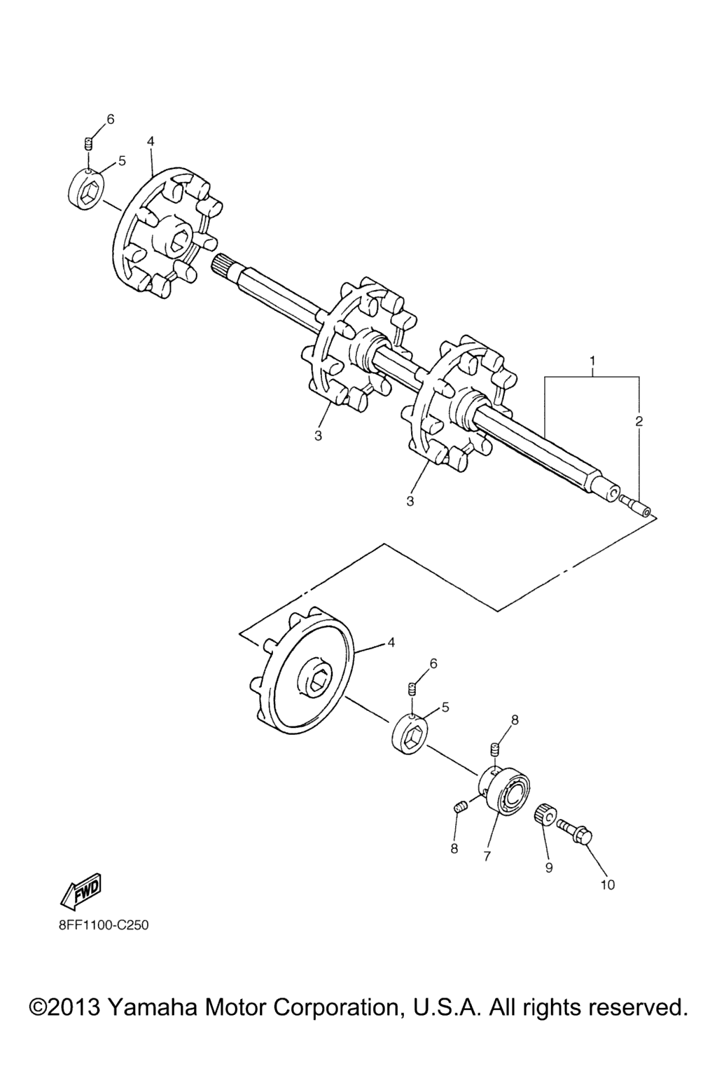 Схема узла Привод Гусеницы 1