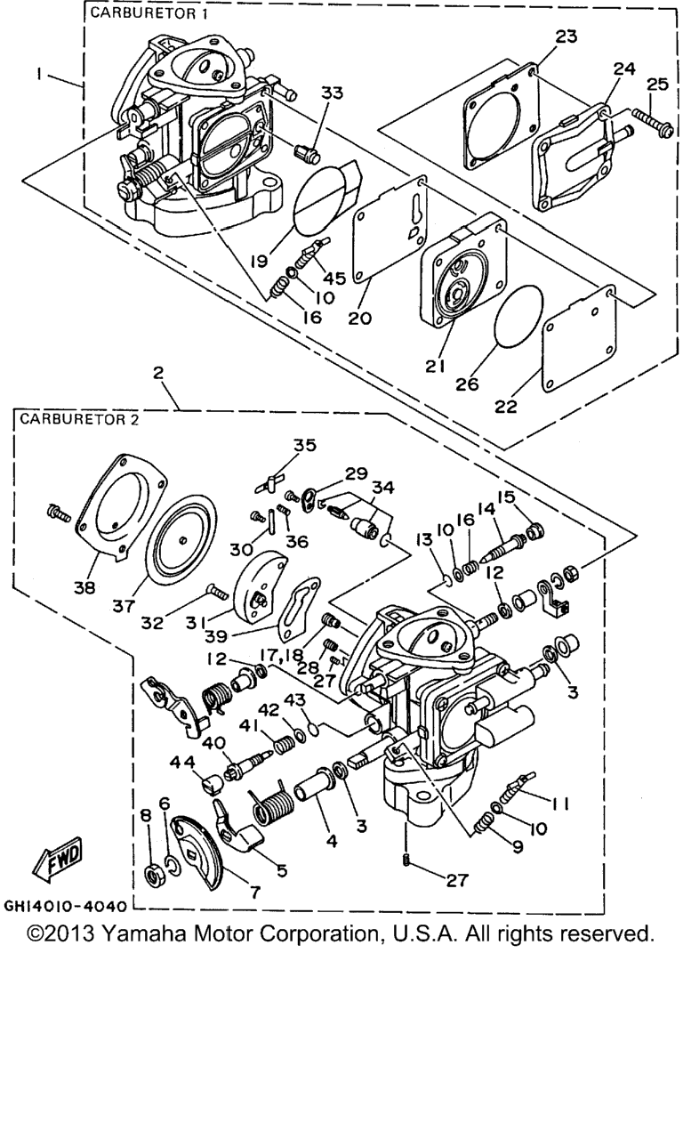 Схема узла Карбюраторы