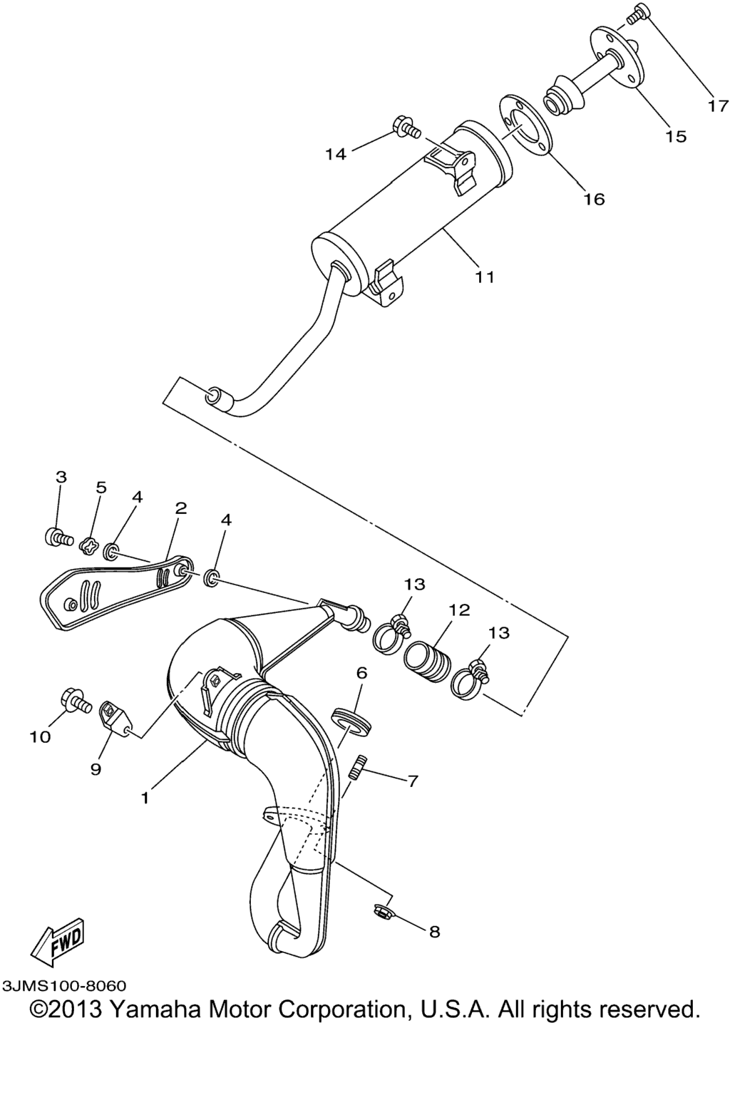 Схема узла Выхлопные Системы