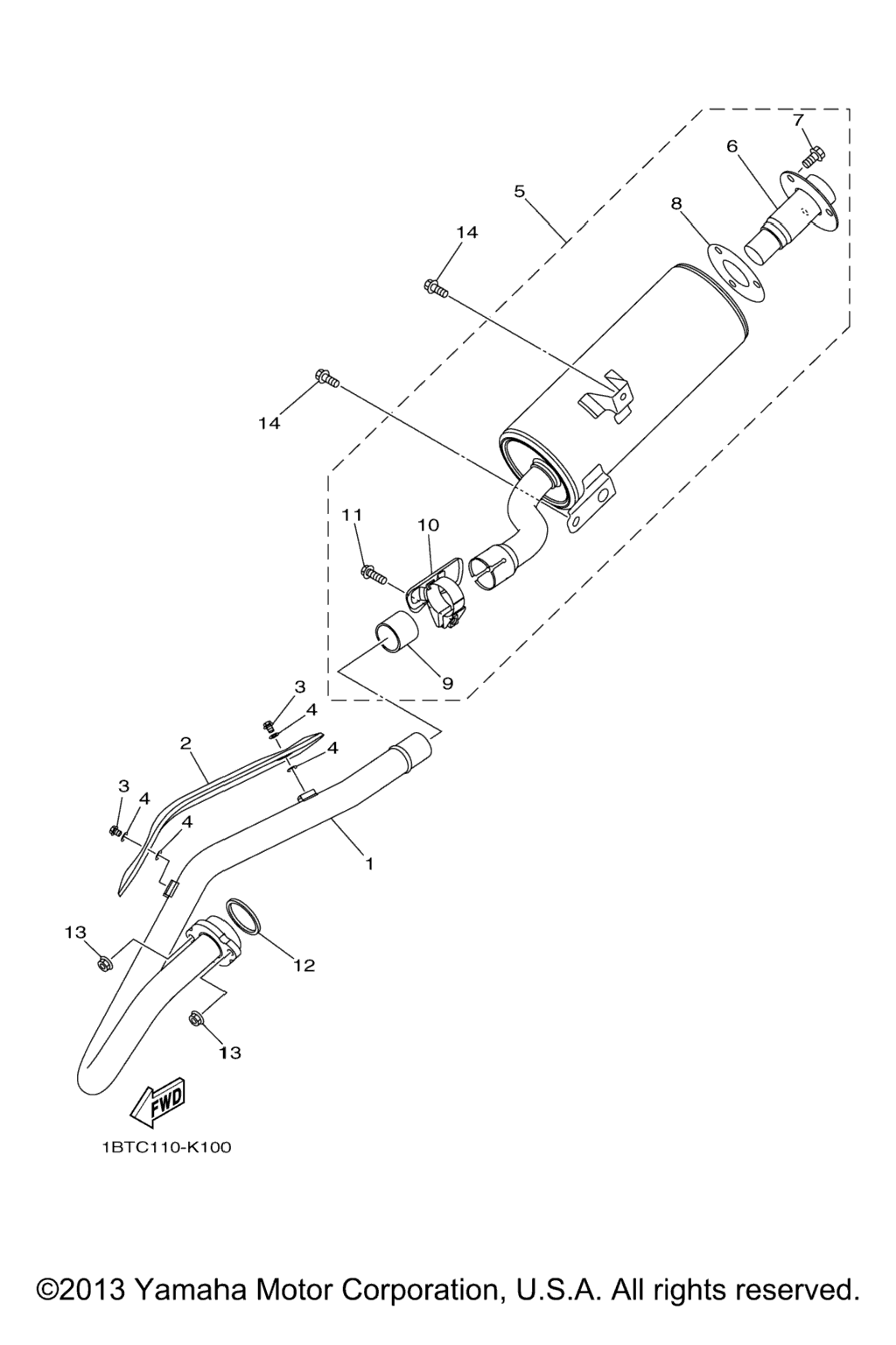 Схема узла Выхлопные Системы