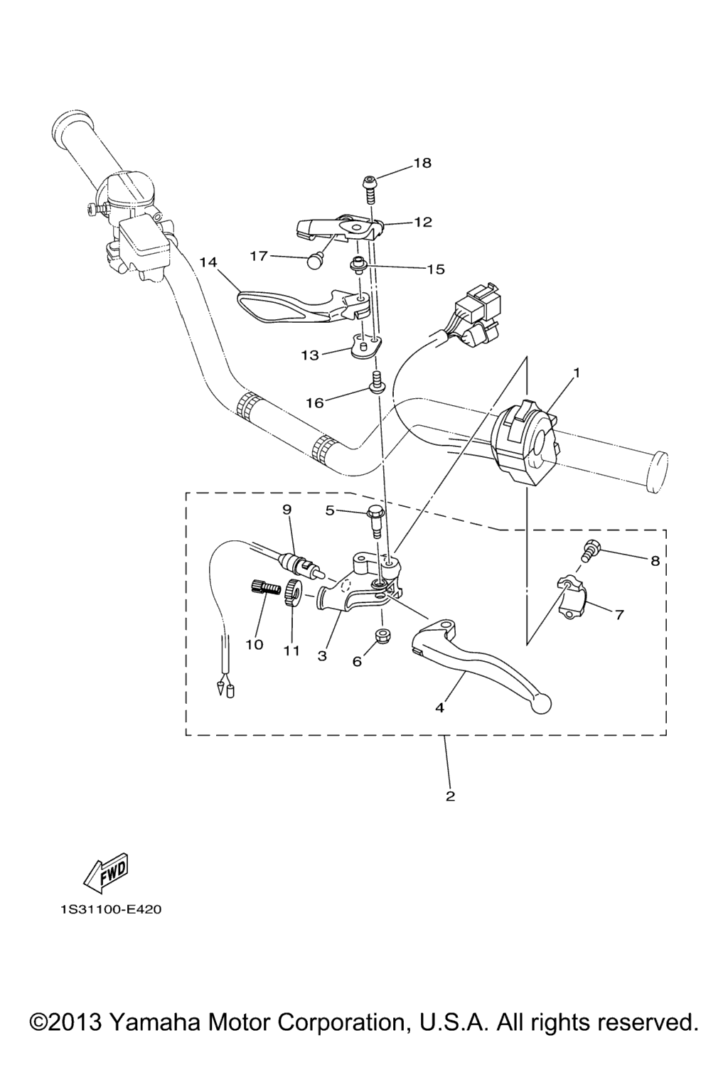 Схема узла Рычаг Переключения Ручки