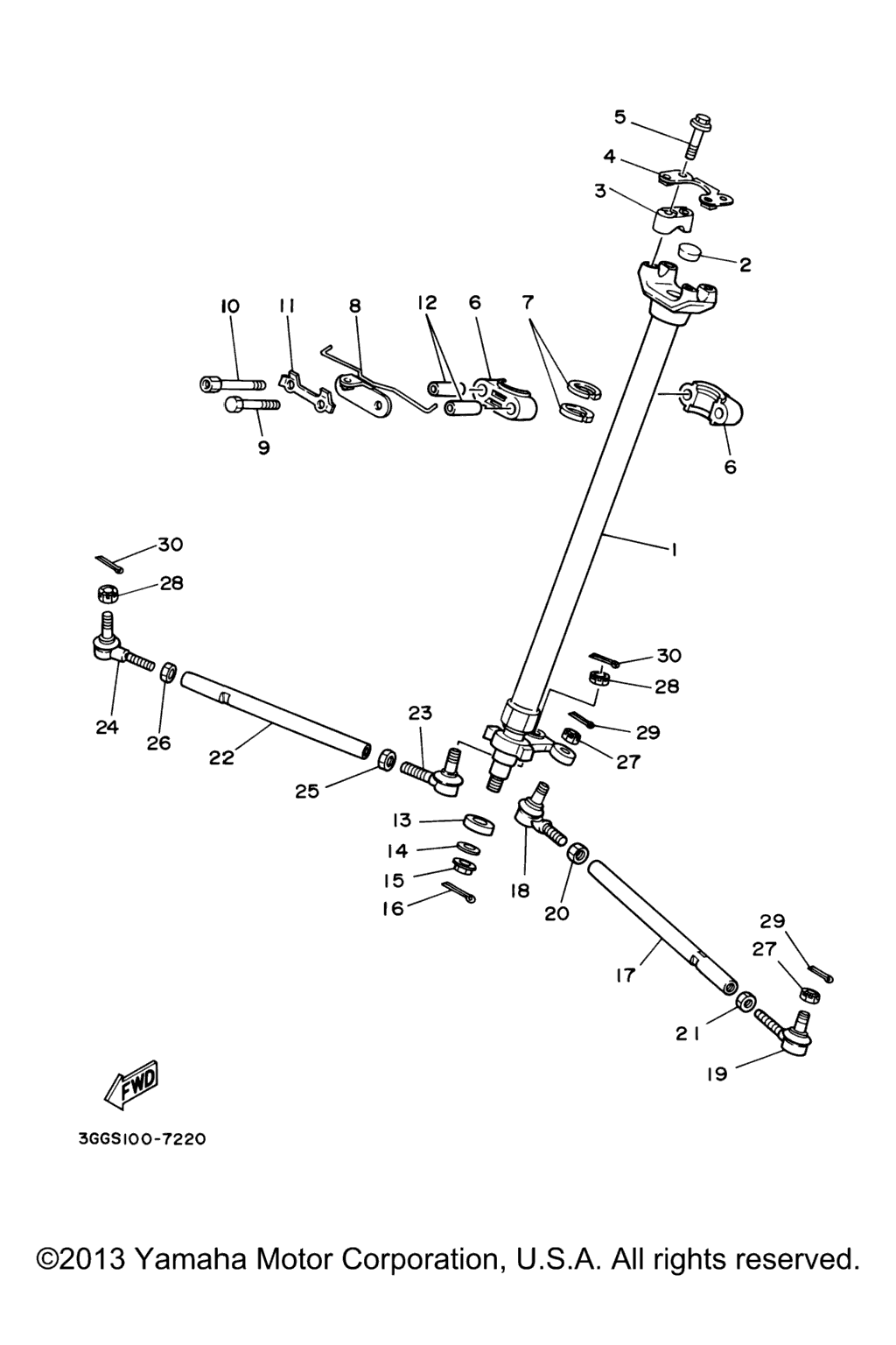 Схема узла Рулевая Система