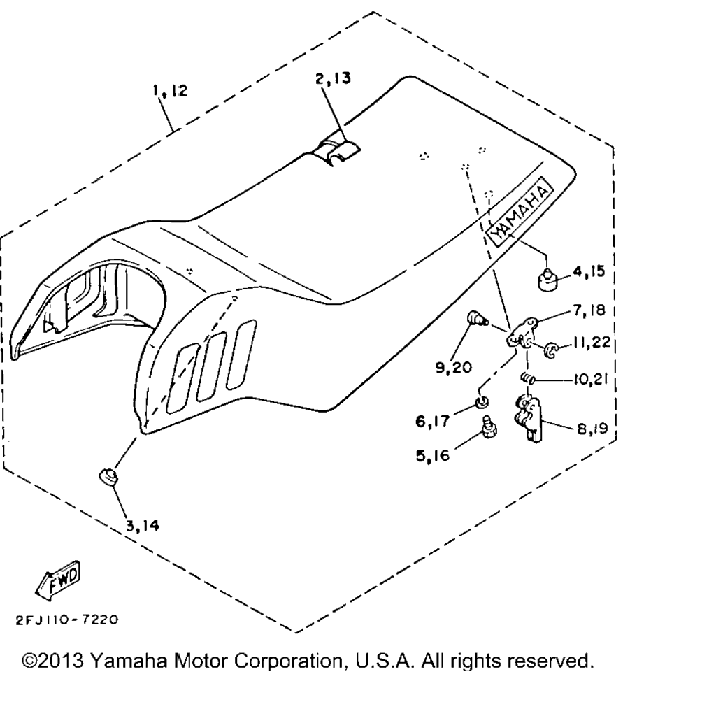 Схема узла Сиденья
