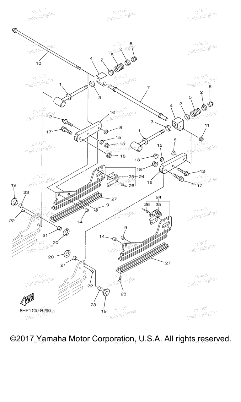 Схема узла Подвеска Гусеничного Трака 3