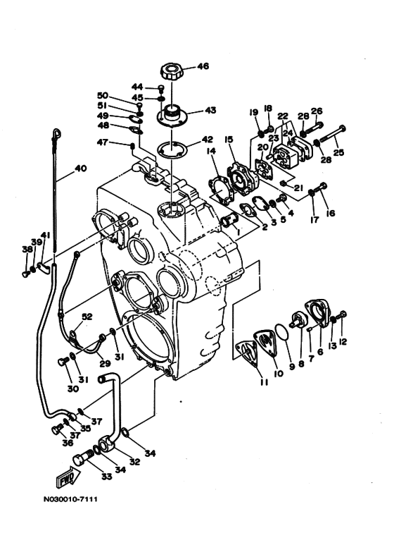Схема узла Смазка Для Yamaha V855Kh