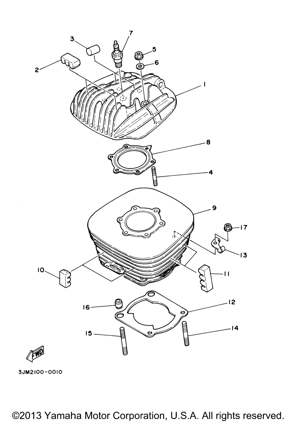 Схема узла Головка Цилиндра