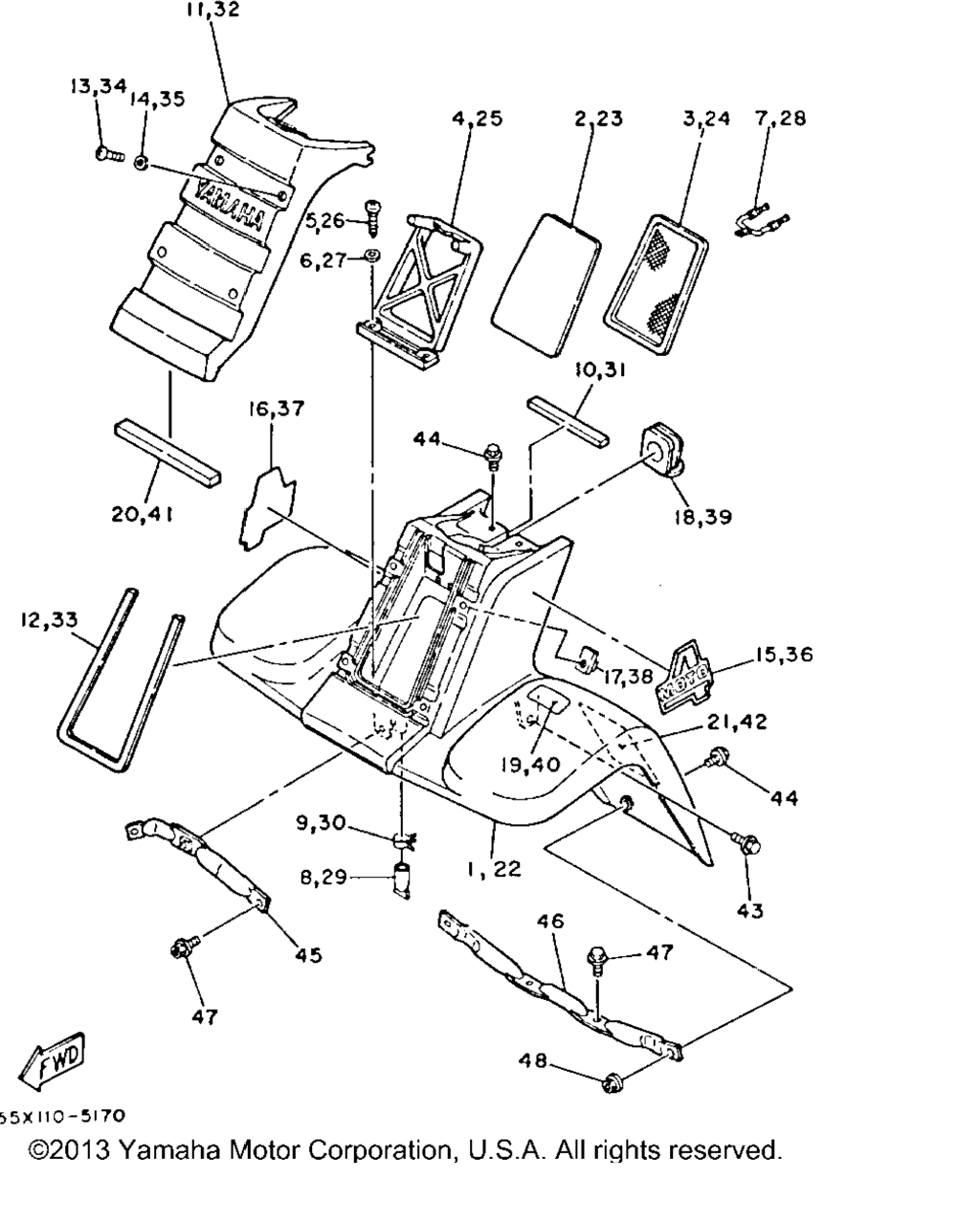 Схема узла Передний Крыло