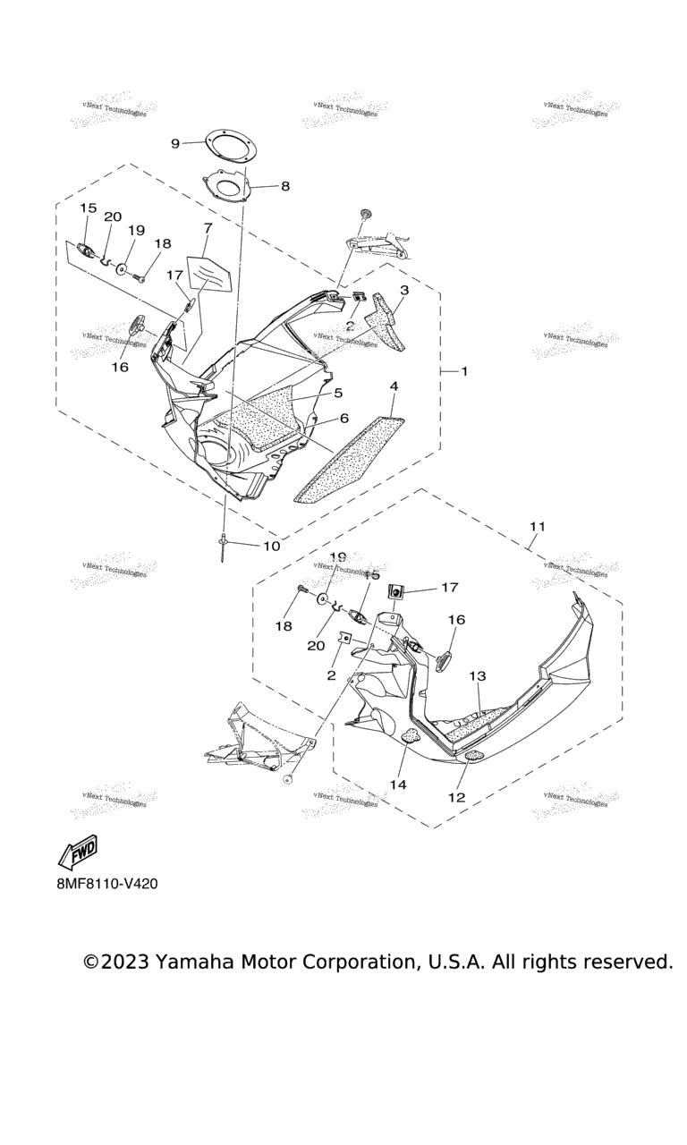 Схема узла Капот