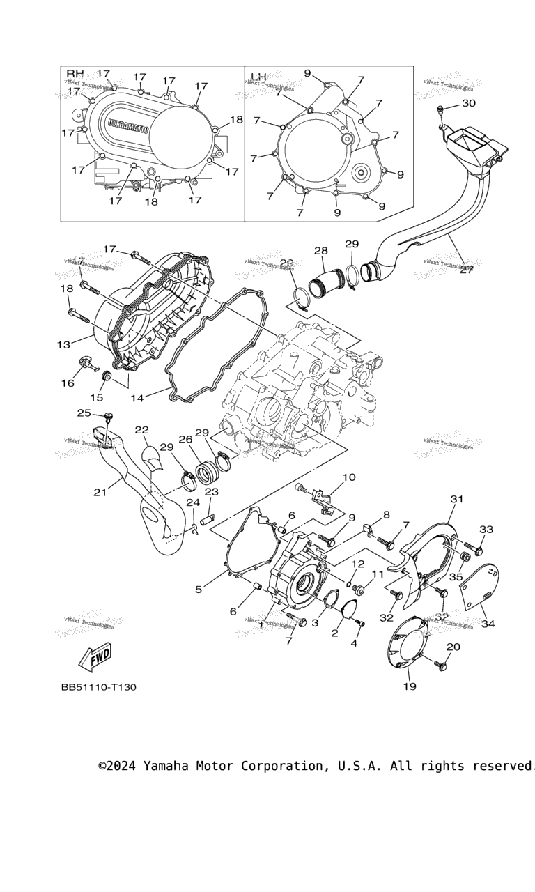 Схема узла Крышка Картера 1