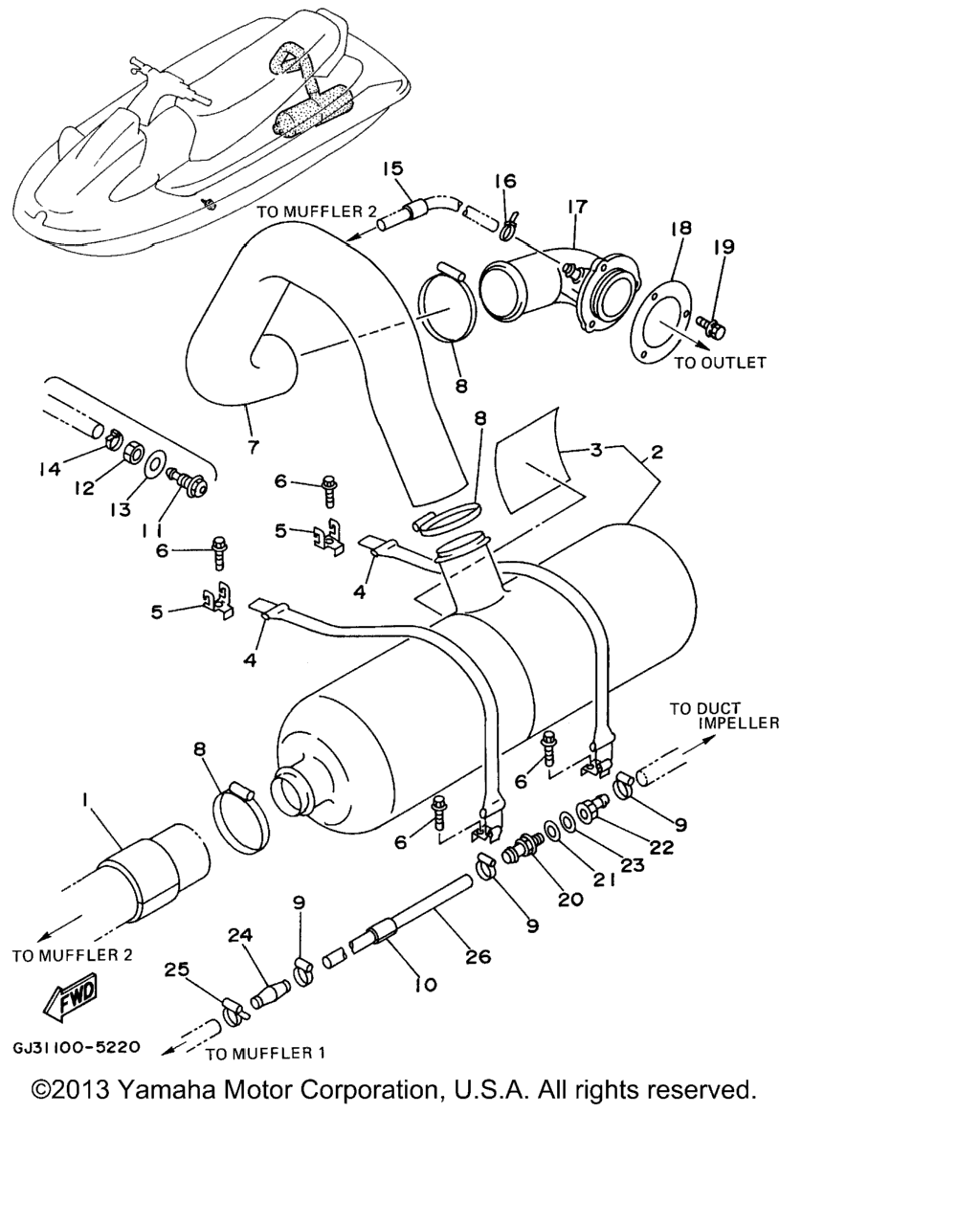 Схема узла Выпускные Системы 2
