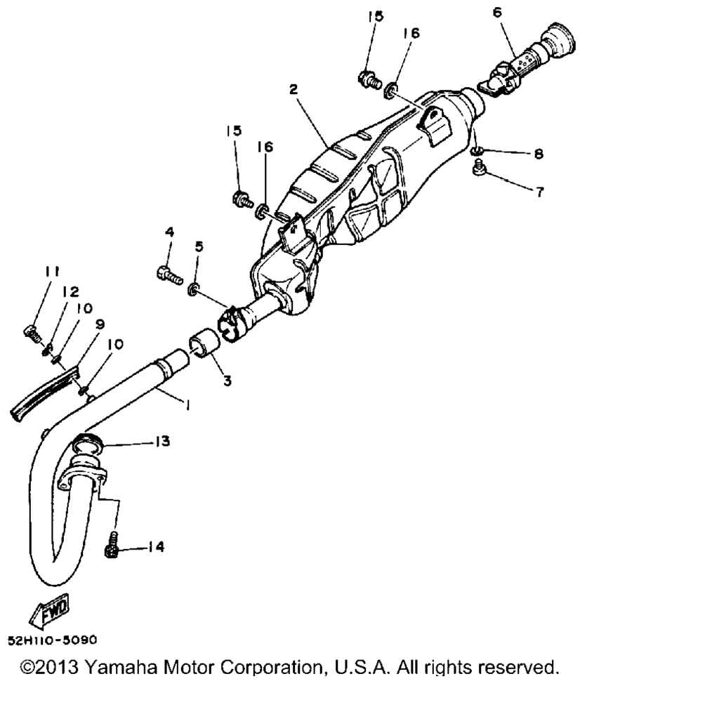 Схема узла Выхлопные Системы