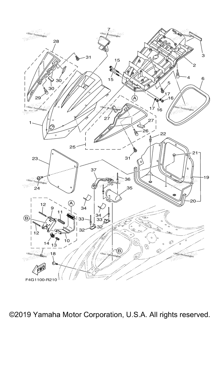 Схема узла Люки Двигателя 2