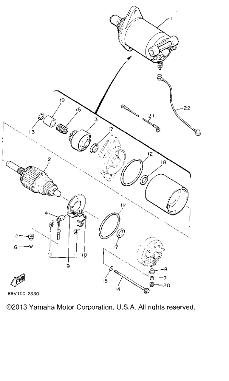 Схема узла Стартер