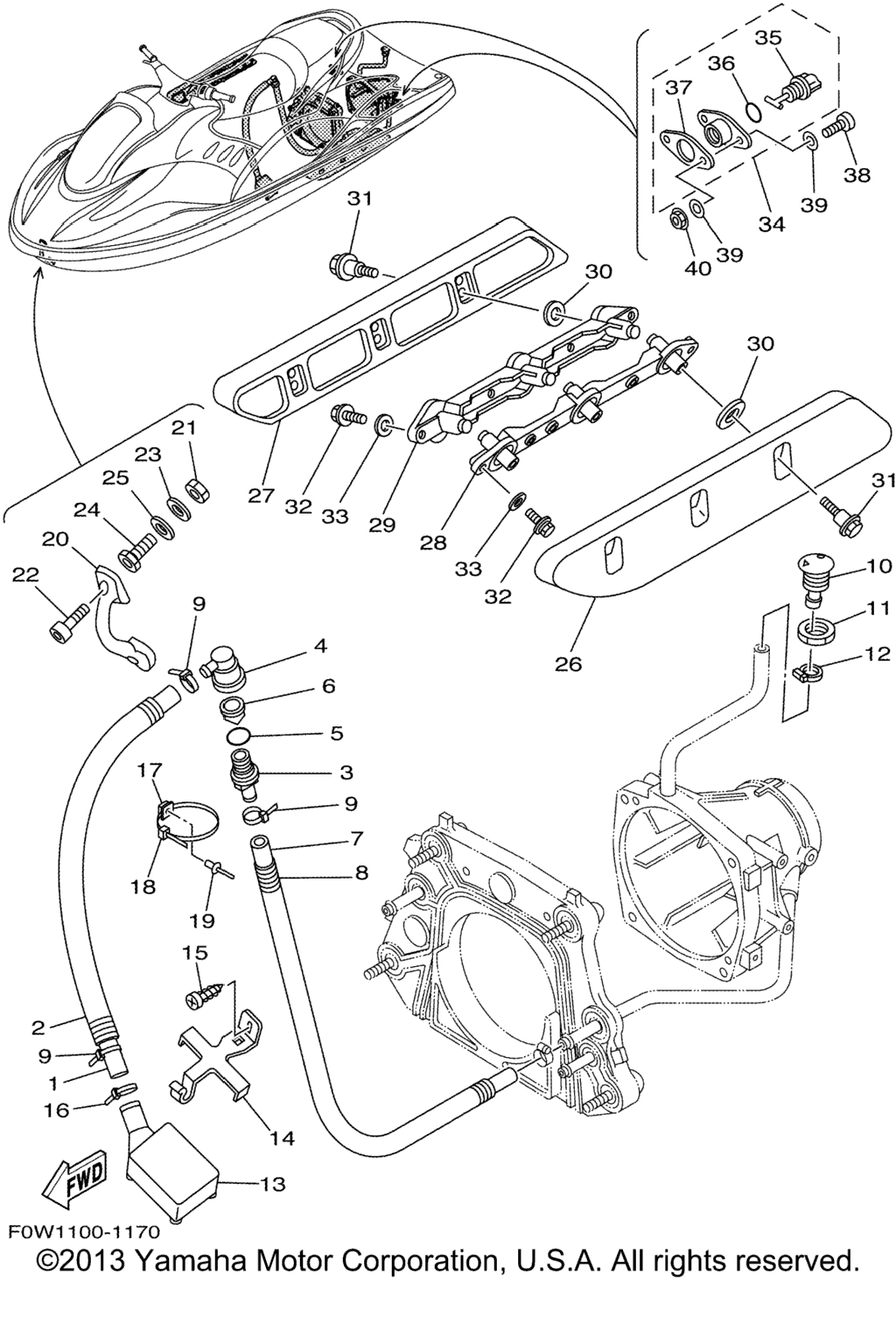 Схема узла Корпус Палуба