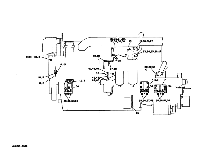 Схема узла ｴﾝｼﾞﾝ ﾋﾀﾞﾘｿｸﾒﾝ ﾏﾘﾝﾅｲｽﾞ 1 Для Yamaha Md1250Kh