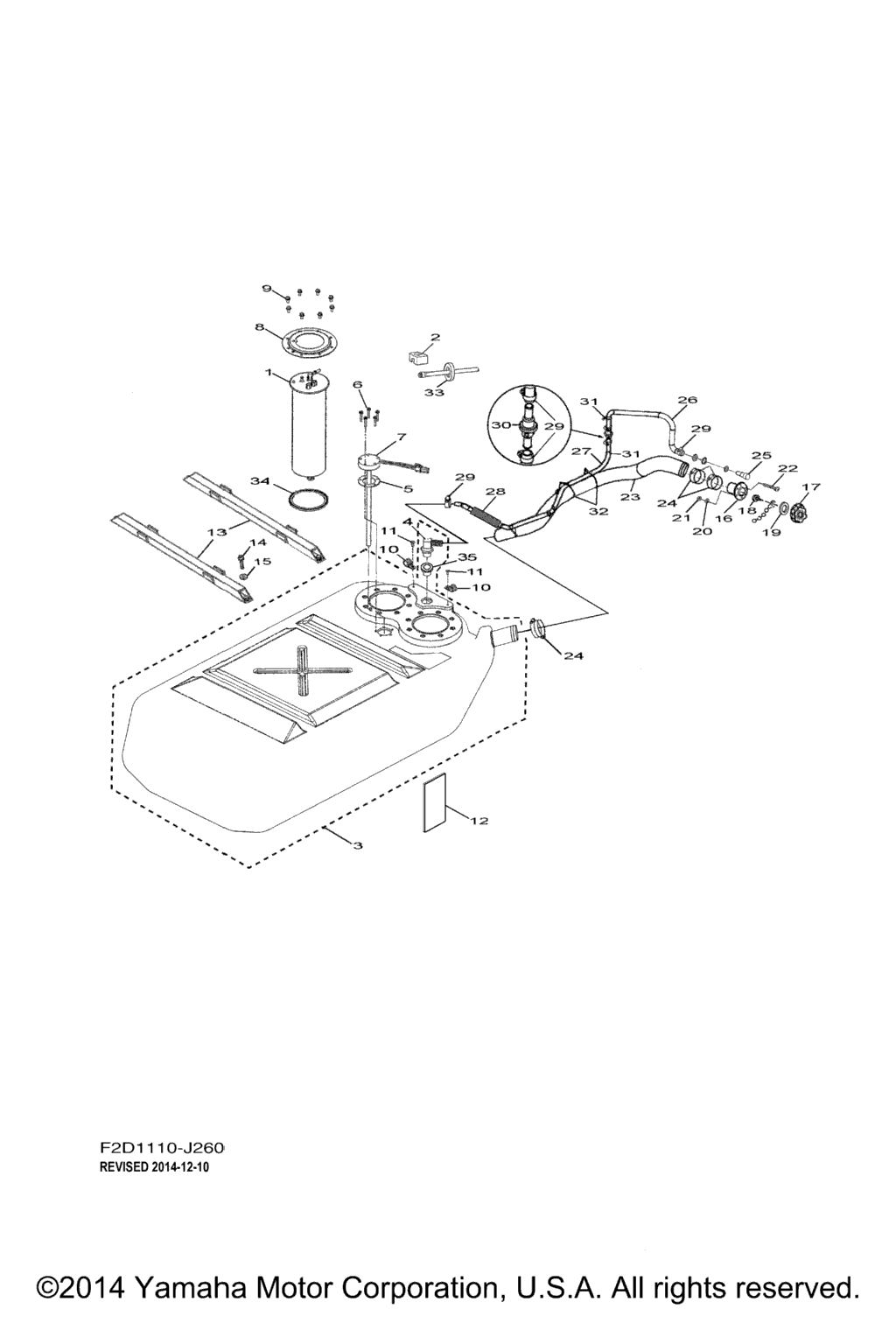 Схема узла Топливные Баки