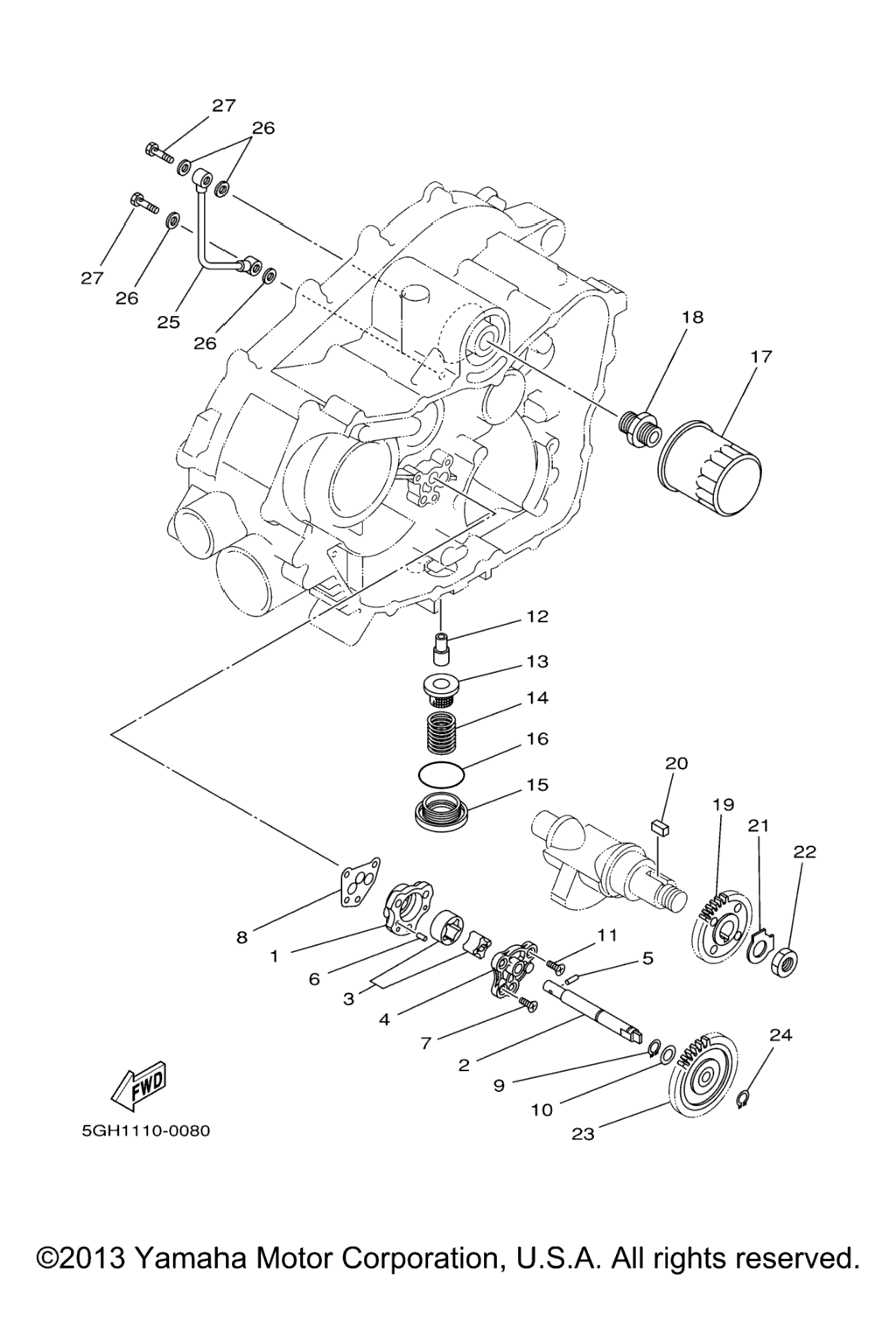 Схема узла Масляные Насосы