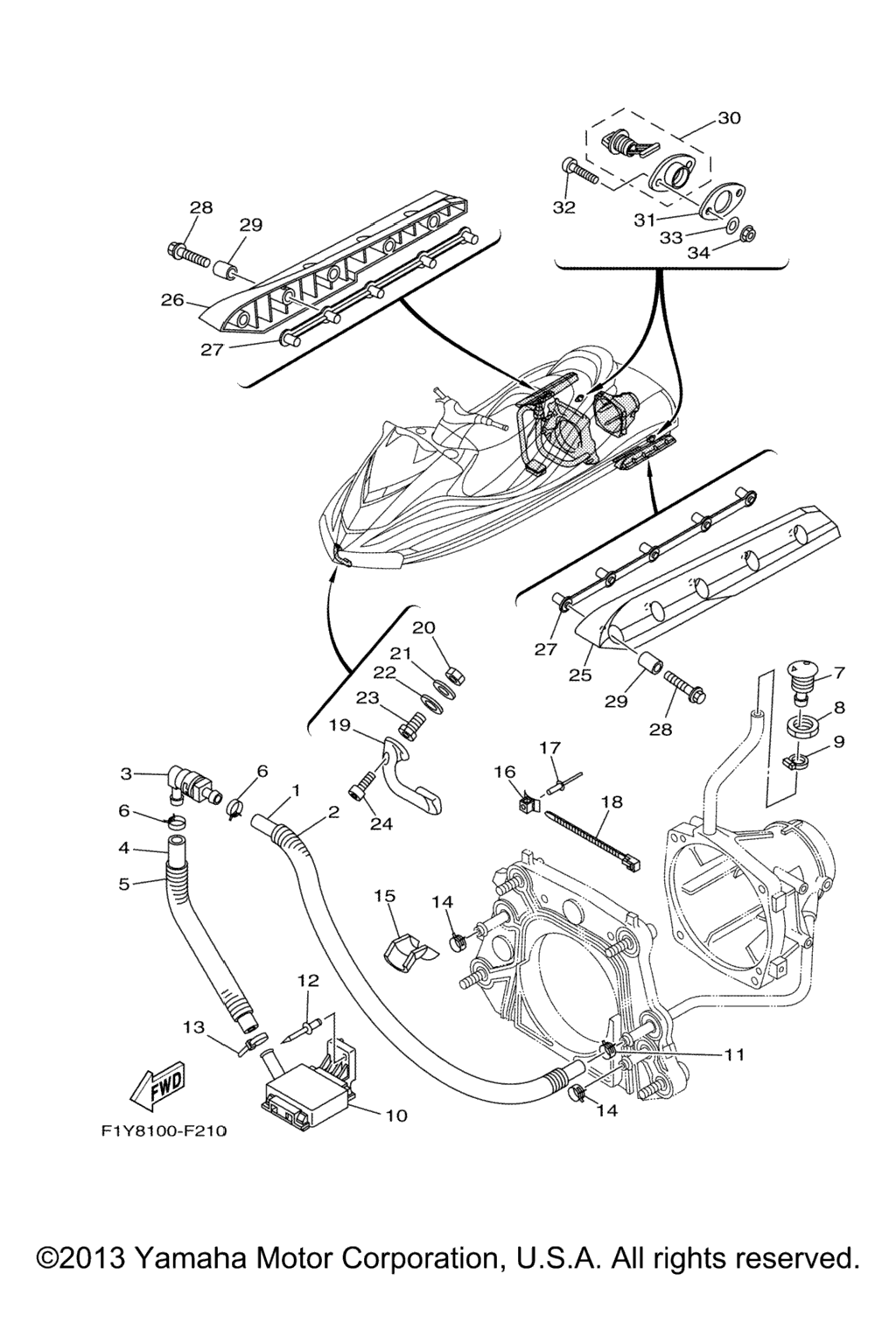 Схема узла Корпус Палуба