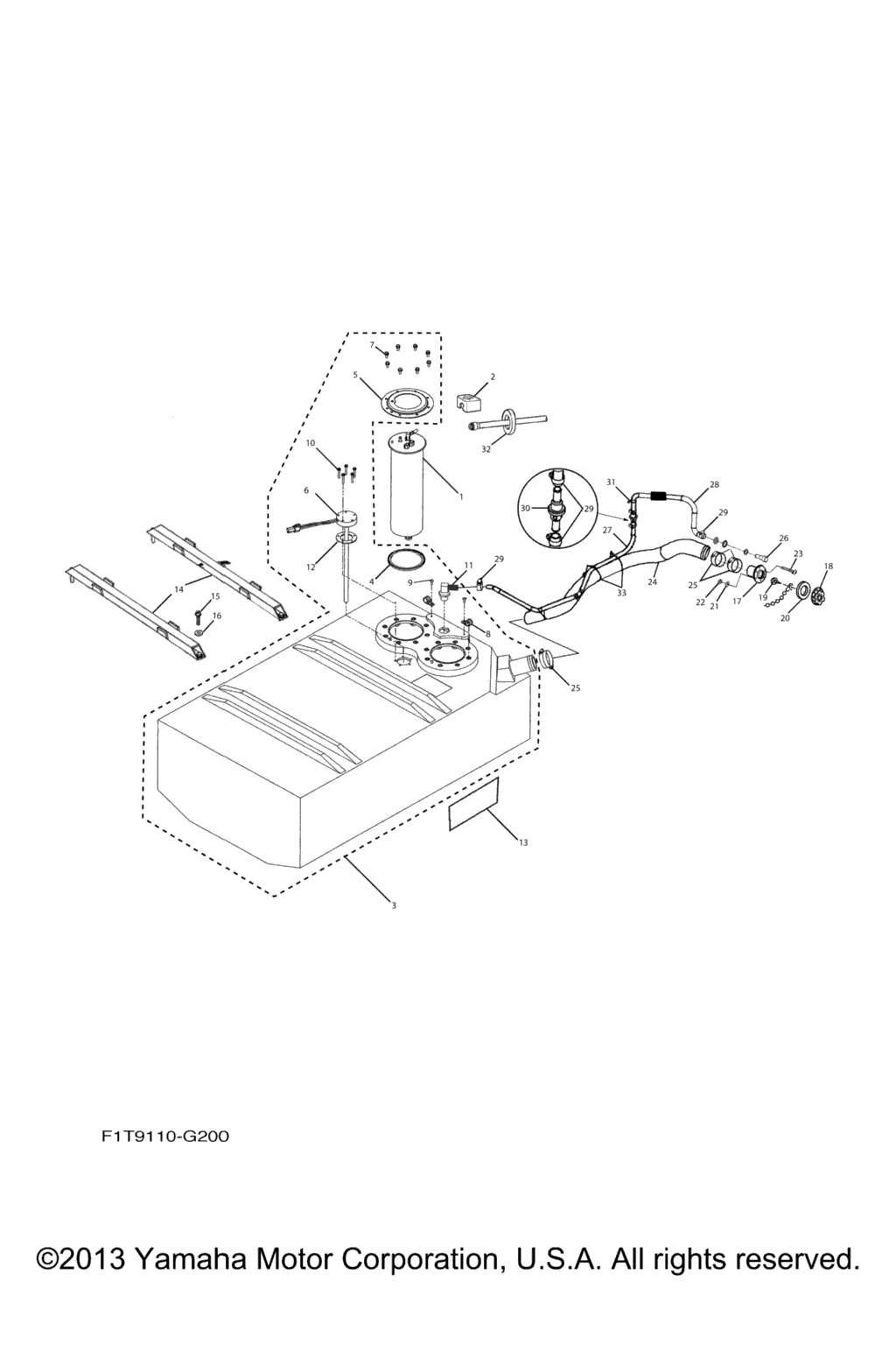 Схема узла Топливные Баки