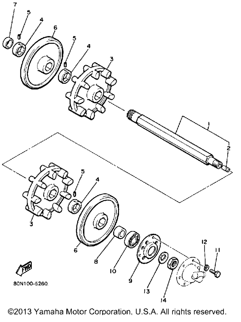 Схема узла Привод Гусеницы 1