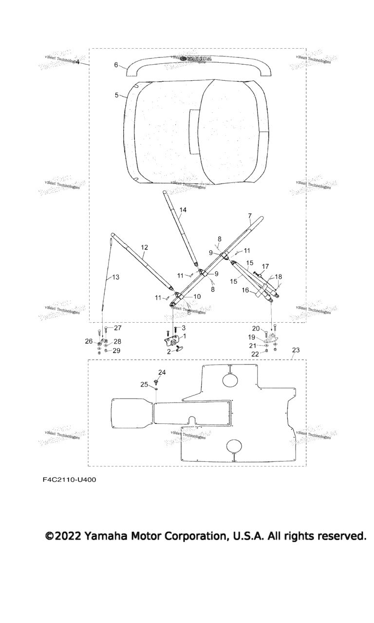 Схема узла Бимини Топы / Коврики