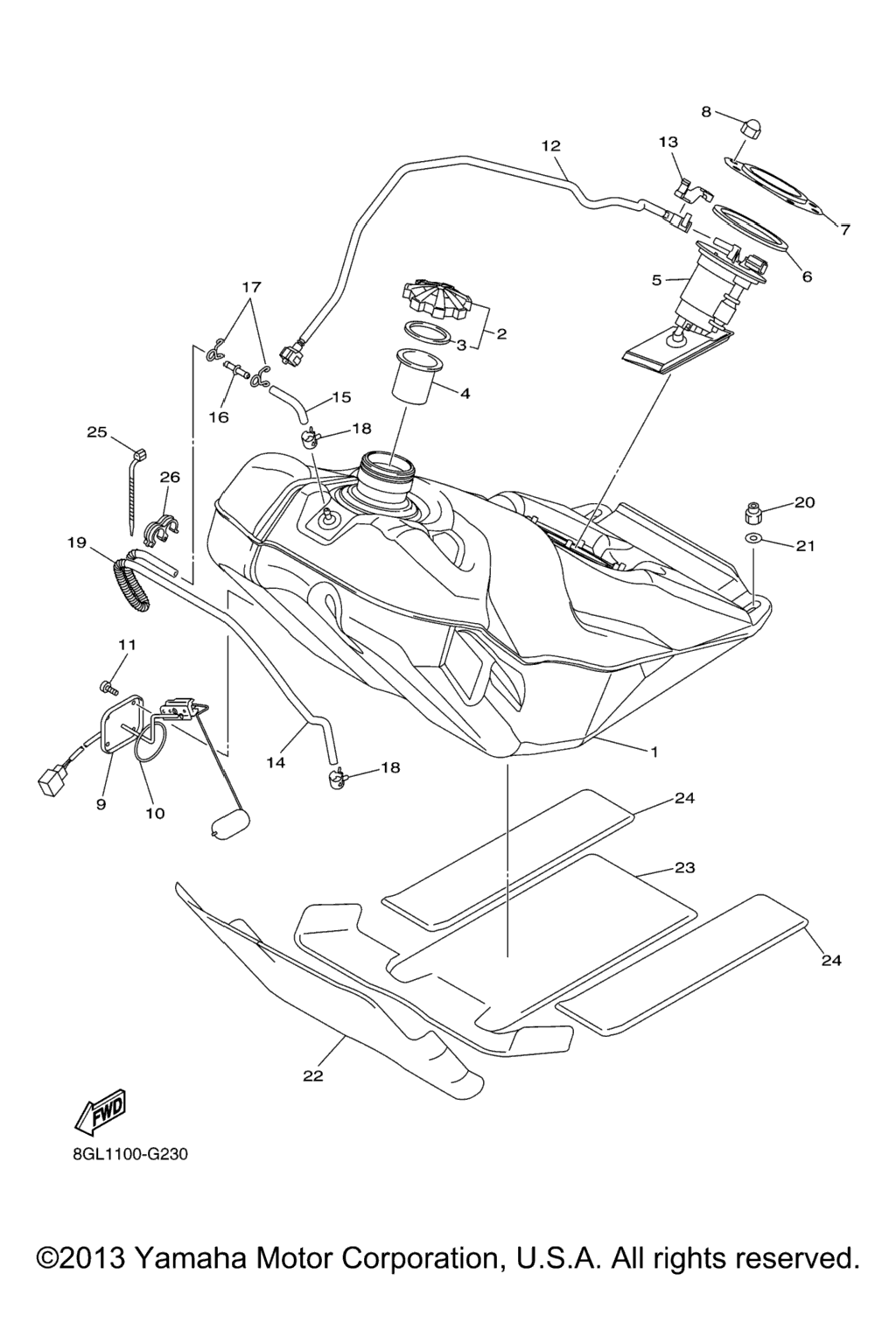 Схема узла Топливные Баки