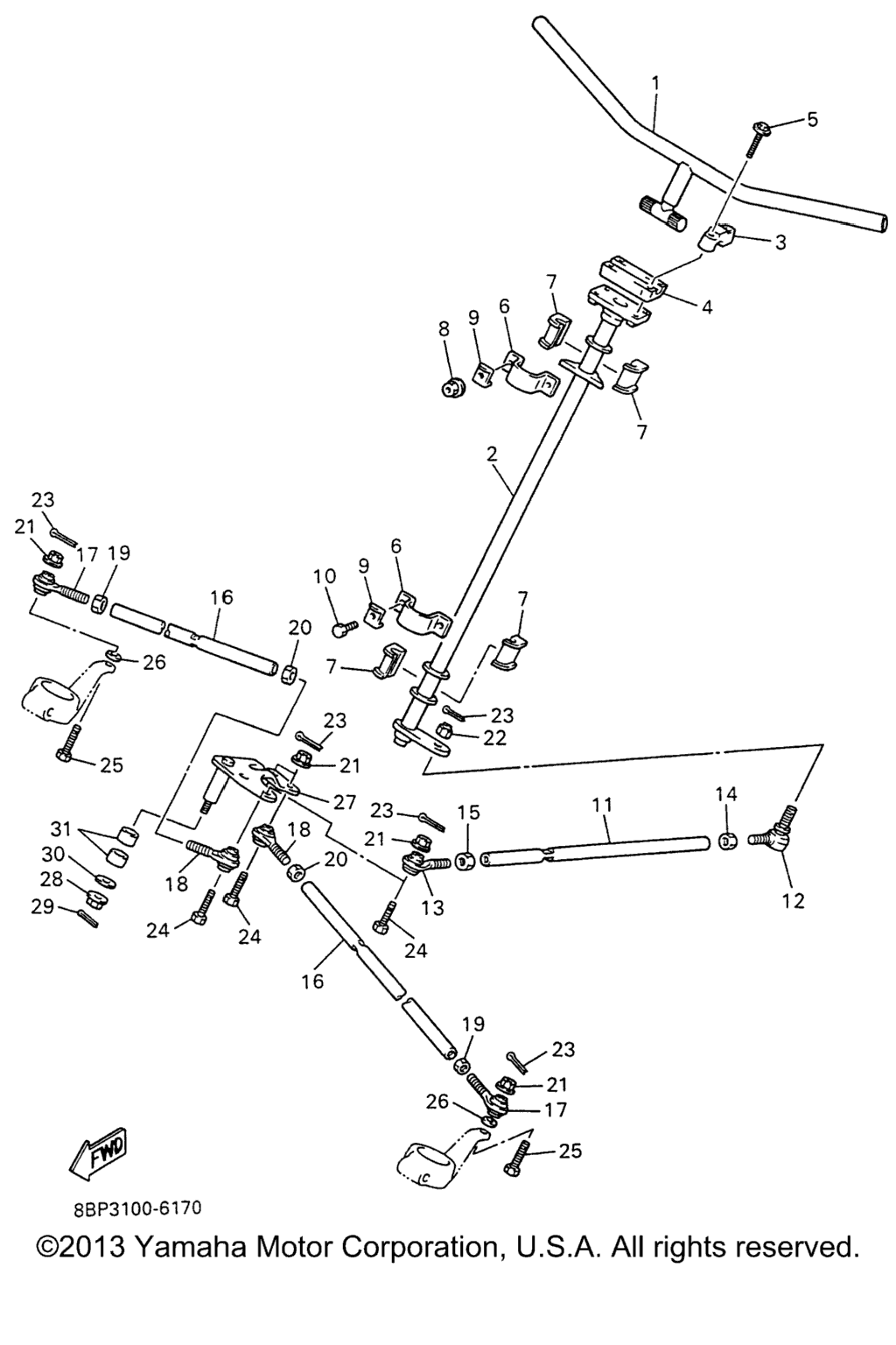 Схема узла Рулевая Система