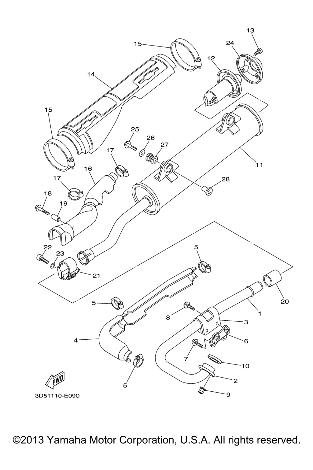 Схема узла Выхлопные Системы