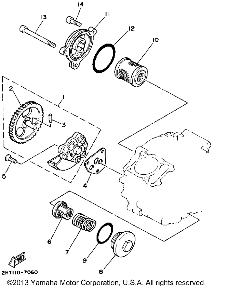Схема узла Масляные Насосы