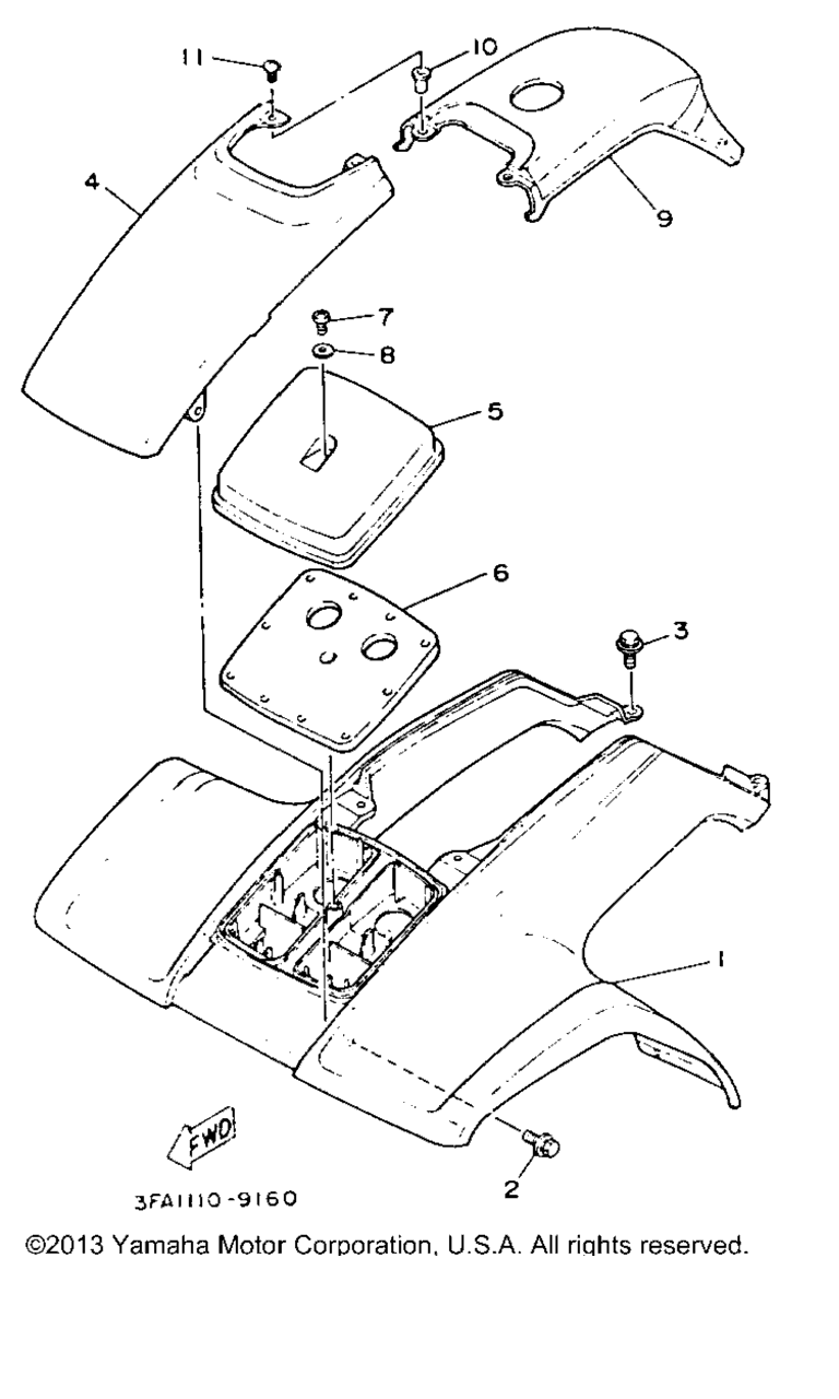 Схема узла Передний Крыло
