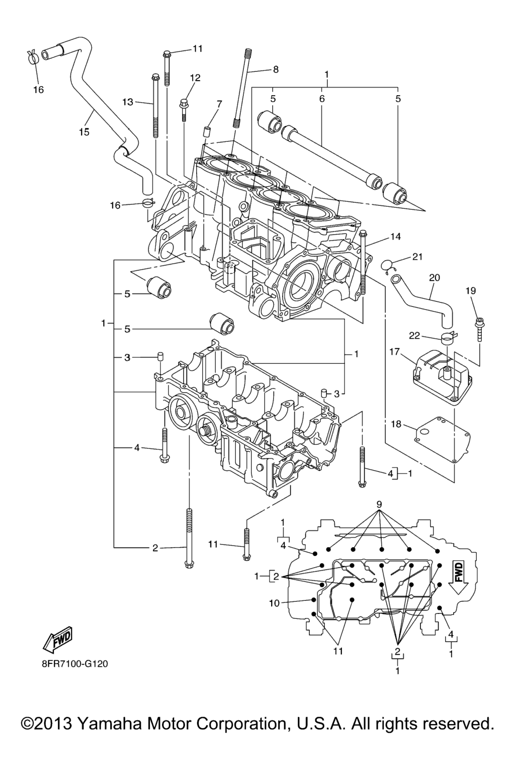 Схема узла Корпус Двигателя