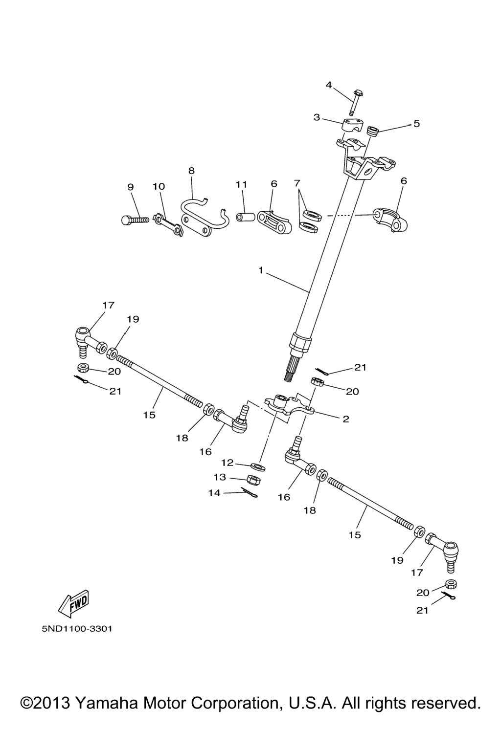 Схема узла Рулевая Система