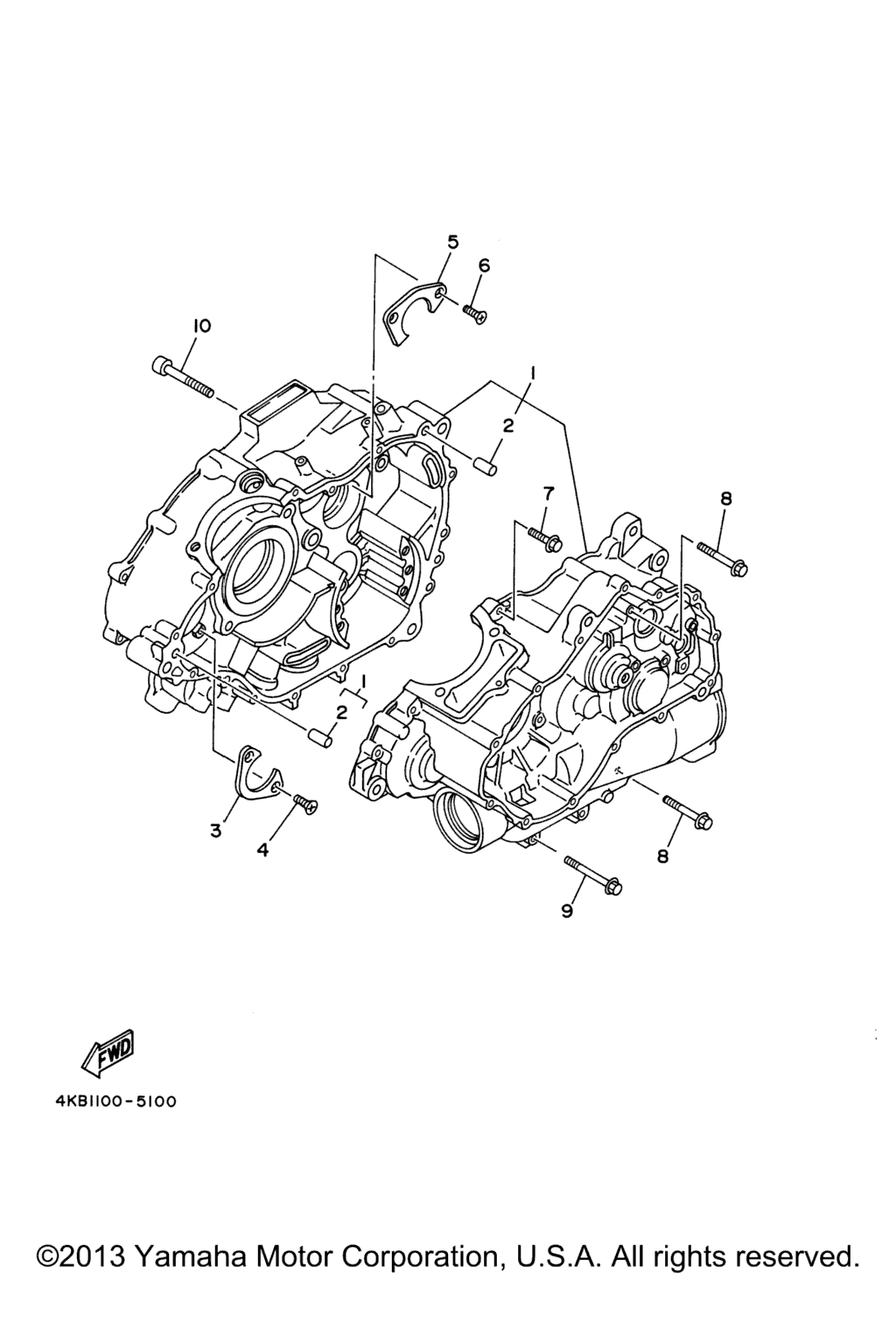 Схема узла Корпус Двигателя