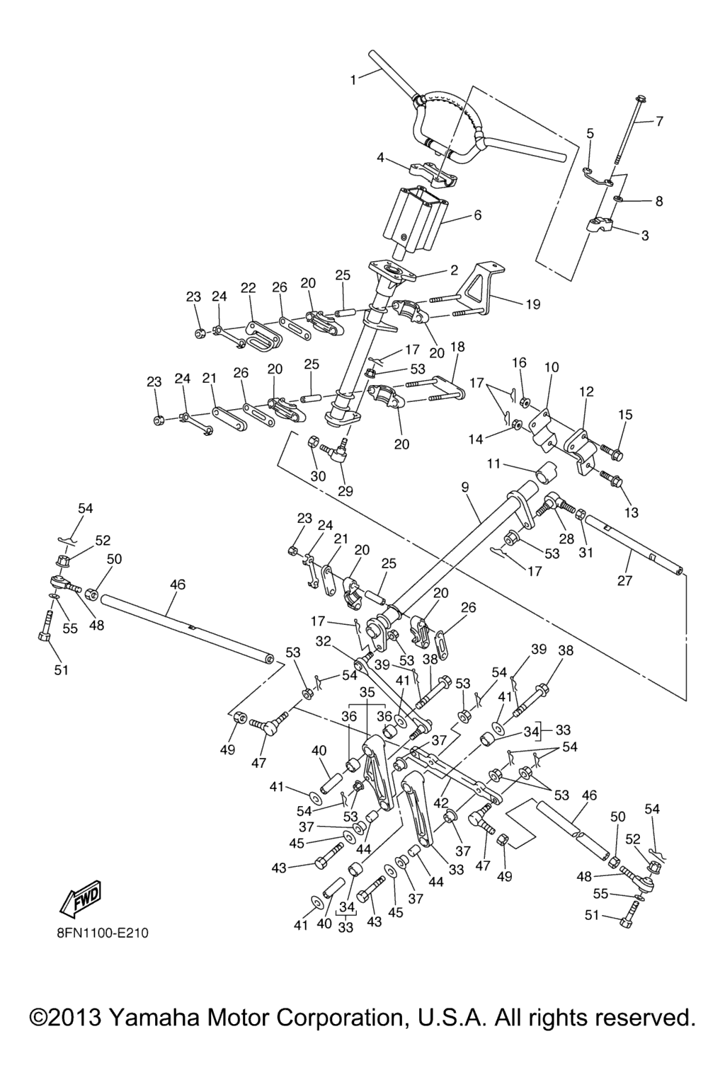 Схема узла Рулевая Система