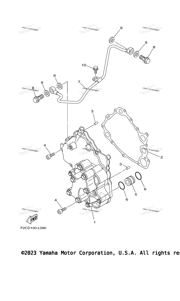 Схема узла Масляные Насосы