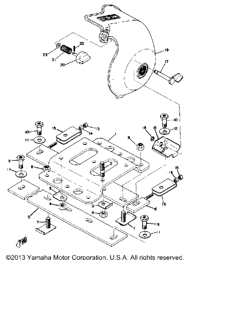 Схема узла Крепление Двигателя