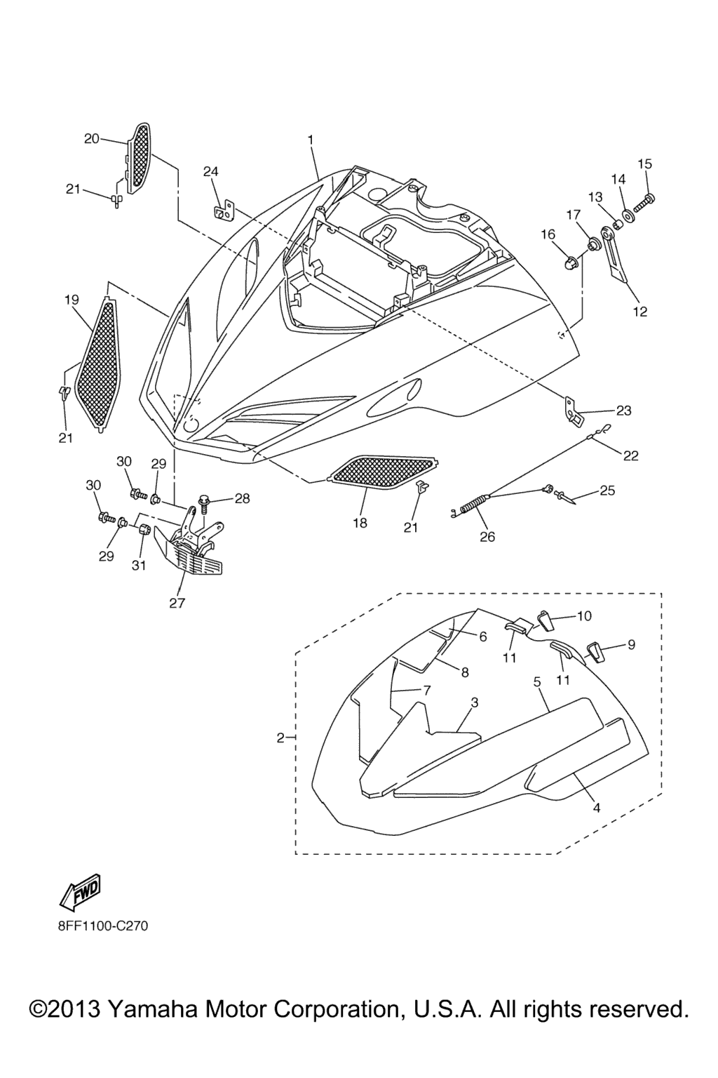 Схема узла Кожух